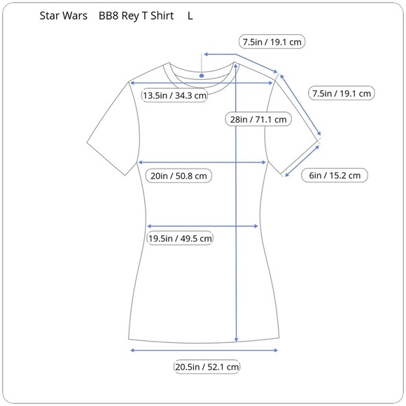 Star Wars BB8 Rey Jakku Graphic Grey T-Shirt Large Star Wars The Force Awakens - Picture 6 of 7